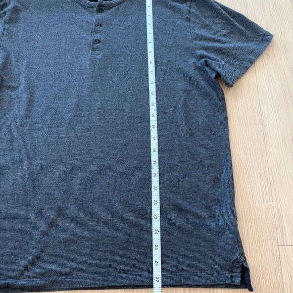 Vince - Striped T-shirt - Charcoal and Black - Size Large - Picture 2 of 8